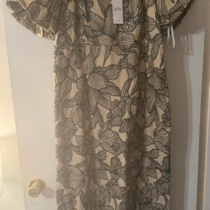 Lilly Pulitzer Wicker Tan Embroidered Dress